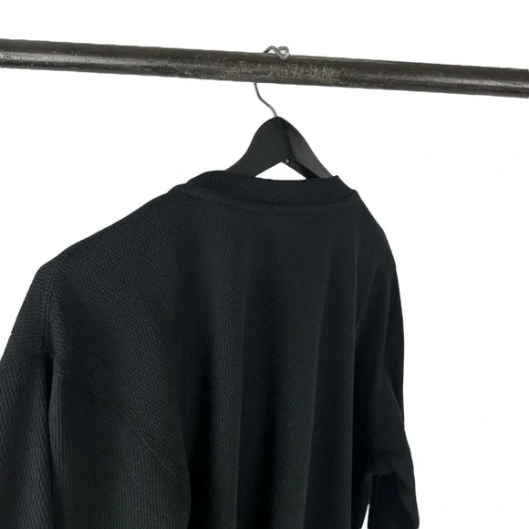 Mens Y2K Carhartt Front Pocket Henley Long Sleeve Workwear Shirt Size L Tees - Long Sleeve